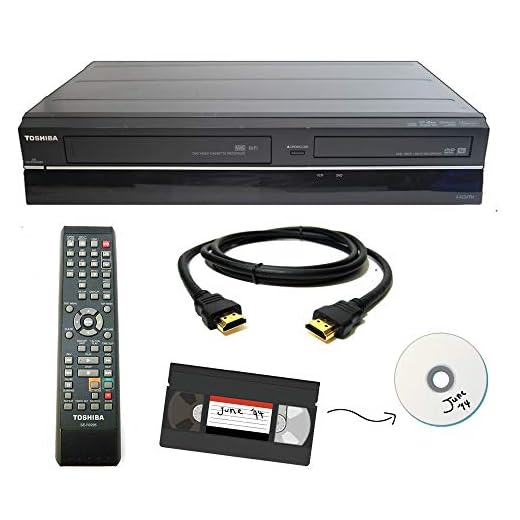 Toshiba VHS to DVD Recorder VCR Combo w/ Remote, HDMI