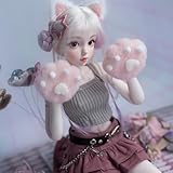 65cm Female Action Figure, Seamless Flexible Body,TPE Body and PVC Head, for Cosplay Photography Art Model, with Extra Wigs & Clothes