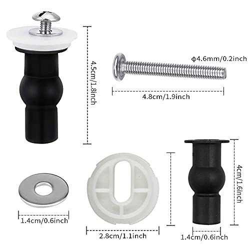 4 Pezzi Fissaggi WC Sedile Cerniere, Fissaggi per