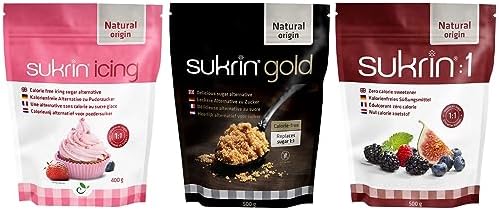Sukrin Sweetener Variety Pack - Gold, Sukrin:1, Icing