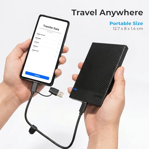 Image of Foxin S1 PRO 2.5 Inch SATA Tool-Free SSD Enclosure Case, USB 3.1 to SATA External SSD Case with Fast Transfer Speed Up to 5 Gbps & Supports UASP Max 6TB Storage Capacity Compatible with SSD