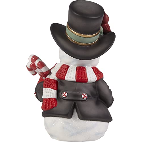 Precious Moments 221015 Wishing You A Sweet Season Annual Snowman Bisque Porcelain Figurine thumb #3