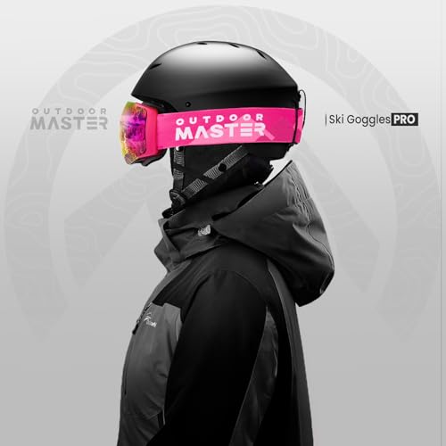 OutdoorMaster Ski Goggles PRO - Frameless, Interchangeable Lens 100% UV400 Protection Snow Goggles for Men & Women