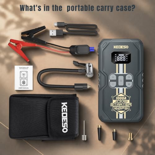 Car Jump Starter with 160PSI Air Compressor - image 9