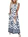 WIHOLL Sundresses for Women Dressy Casual Summer Boho Dresses for Women 2026 Sleeveless Flowy Dress Beach Vacation Clothes Travel Airport Outfits S Floral Blue
