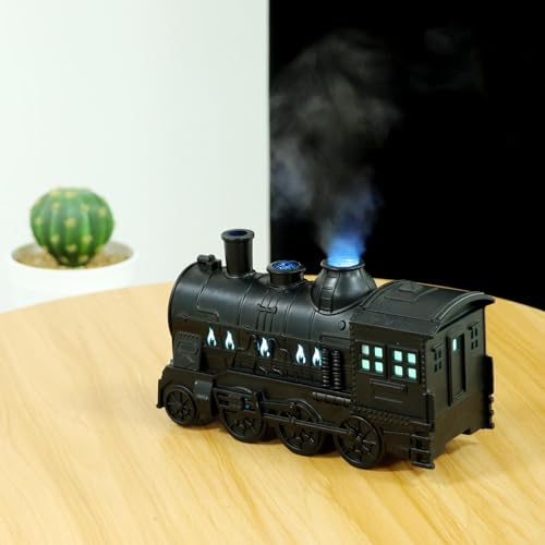 Image of Enakshi Retro Train Essential Oil Diffuser Humidifier AU 220V Plug 300ml for Bedroom|Home & Garden | Home Improvement | Heating, Cooling & Air | Humidifiers
