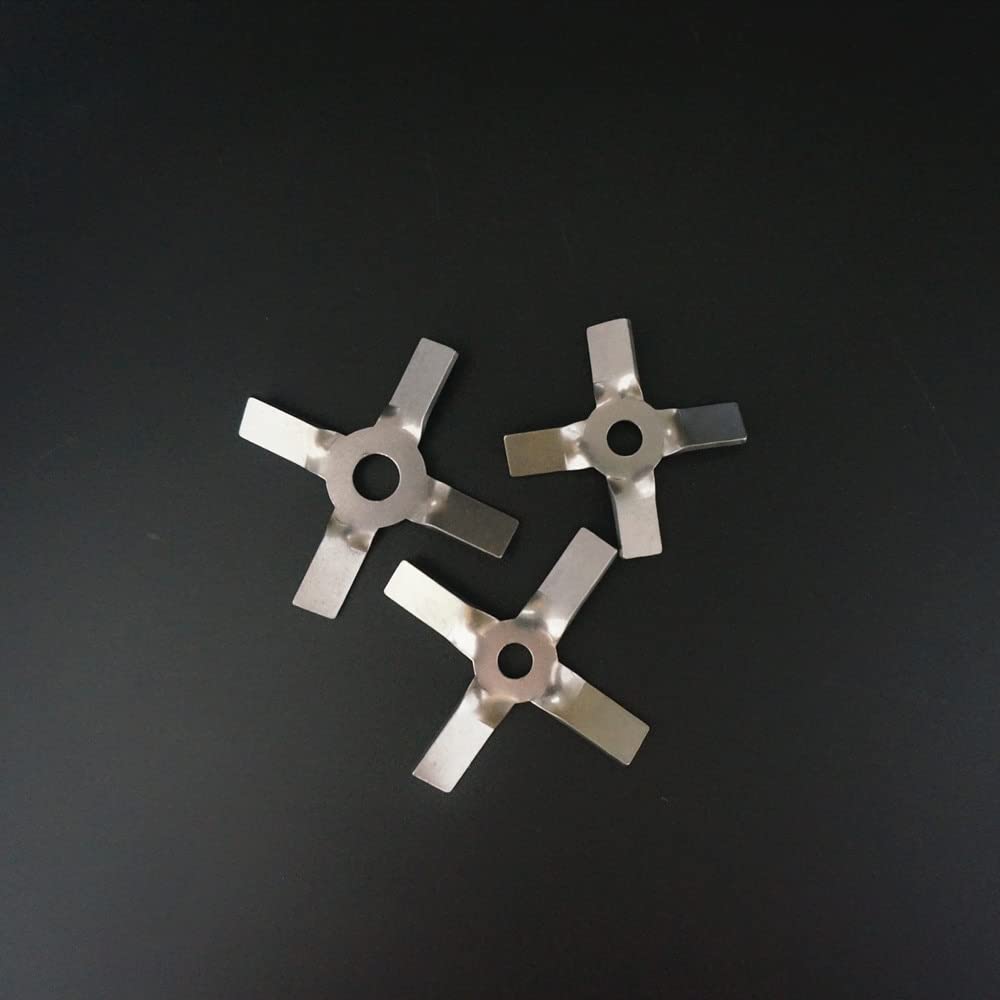 Palas agitadoras, Hélice de cuatro palas acero inoxidable for laboratorio, varios tamaños(5cm 6mm push up)