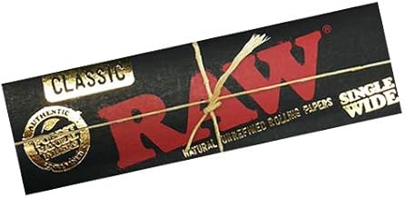 (5 Pack) RAW Classic Black Gold Single (50 Sheets) 5 Pack / [Hand Rolled Tobacco Paper/Additive-Free]
