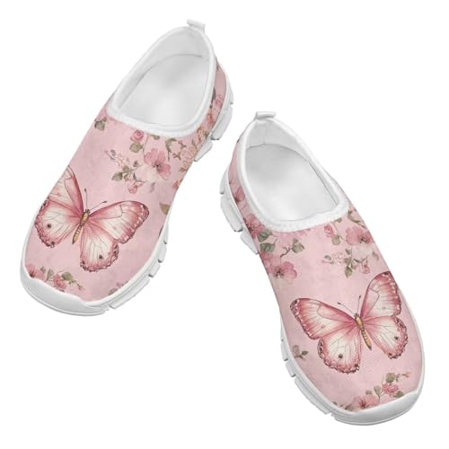 Kids Athltic Shoes Cute Girls Slip On Tennis Shoes Comfy Casual Shoes3