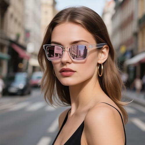 MASDUN Retro Polarized Sunglasses for Women Trendy Classic Sun Glasses (3 Pack)4