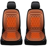 車 シートヒーター、電気加熱パッド、ヒーター付きカバー、車用カーウォーマー、ハンドウォーマーマウスパッド 暖かいブランケット 幅広い車種に対応 (ブラウン,2個)