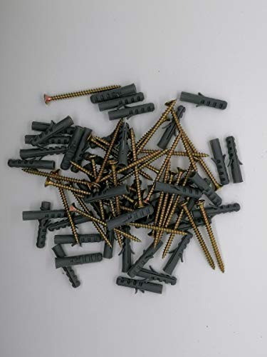 Chevilles à clou avec vis à tête fraisée (PZ3) Montage traversant Cover