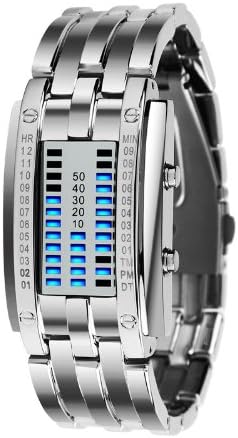 Ironman Binary LED Technological Sense Waterproof Women Wrist Watches Silver