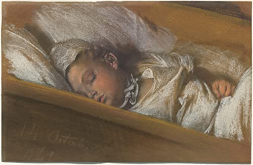 Prints toile bébé endormi Adolph Menzel 60x90cm pour habiller un mur vide avec goût