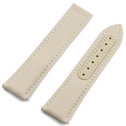 Bracelet de montre toile de voile 20mm gris l'héritage au poignet