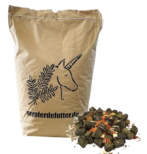 mypferdefutter Natur PUR Pferdemüsli - Wiesenglück - Getreide- & luzernefrei - 100% Natur PUR ohne Zusätze & Melasse - besonders schmackhaft - mit Weißdorn und Kamillenblüten (12.000g)