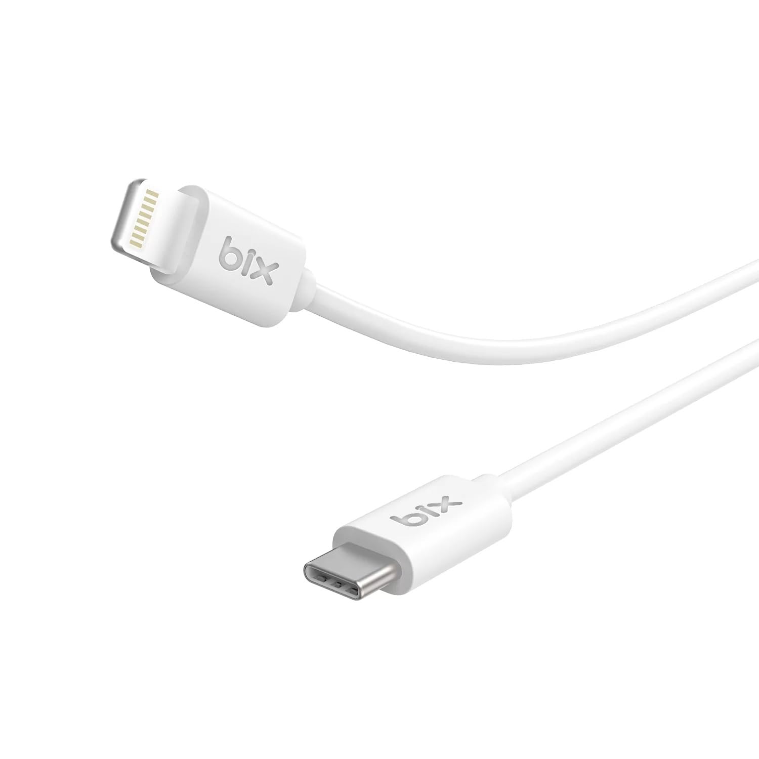 Bix BX-IP01UC Type-C to Lightning 3A Hızlı Şarj ve Data Transfer Kablosu Beyaz 1 Metre