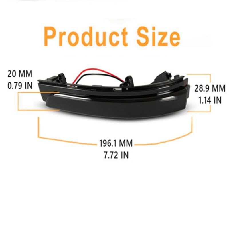 Intermitentes LED dinámicos retrovisor para VW Passat B7 Vento Saveiro 5
