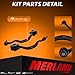Front Suspension Control Arm Kit – By MERLAND – Fits Range Rover Vogue & Range Rover Sport 2014-2020 – OEM-Grade Heavy Duty Replacement