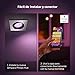 Philips Hue Plafón Centura 1 Foco LED Inteligente GU10, 5.7 W, Aluminio,...