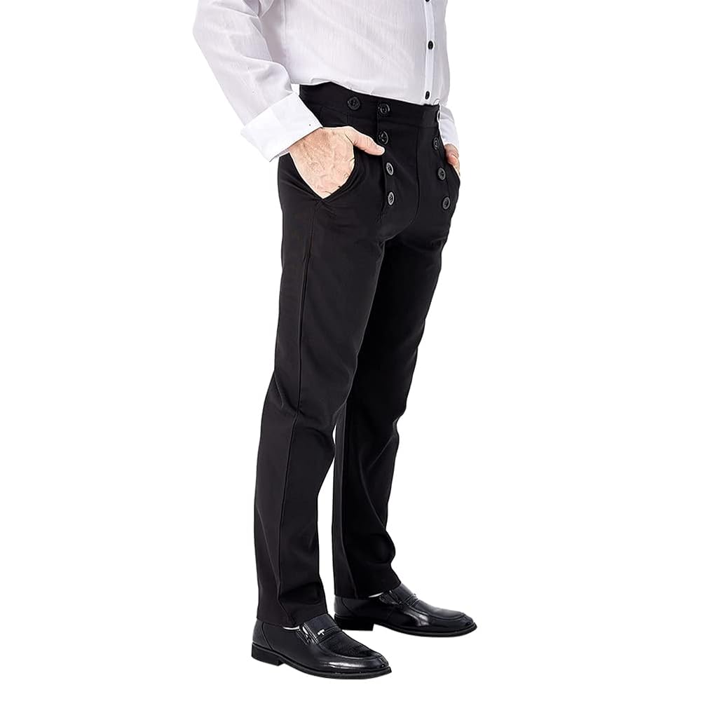 パンツ a machine antique slacks black Historical Emporium Men's High Waist Callahan Trousers