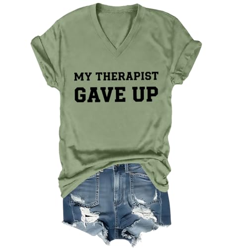 My Therapist Gave Up Shirt Funny Mental Health Therapy T-Shirt Unisex