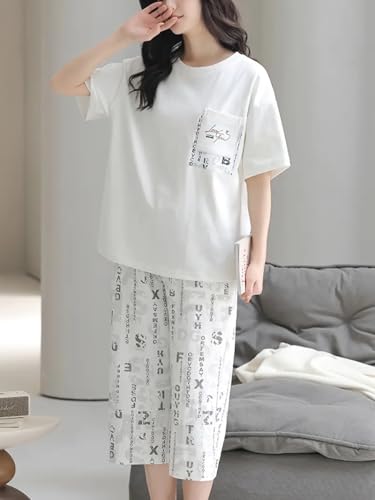 Image of Louis Luxe Womens Korean Night Dress || Full Pyjama Set || Korean Nightsuit || Women Nightwear ||Round Neck Full Sleeve Nightsuit || Loungewear || Everyday Nightdress (ND-17)