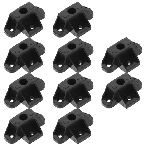 SHINEOFI Lot de 10 Pieds Triangulaires Antidérapants pour Cuiseur à Riz Supports pour Casseroles Noirs Grand Format, Compatibles Mijoteuses, Protection Thermique et Stabilité Cuisine