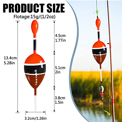 Gourami Slip Bobbers Floats Kit,Balsa Wood Slide Bobbers