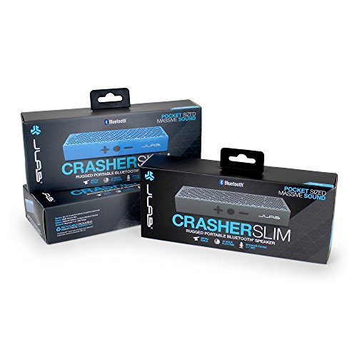 image for JLab Audio Crasher Slim- METAIL Build Rugged Portable Splashproof Blue