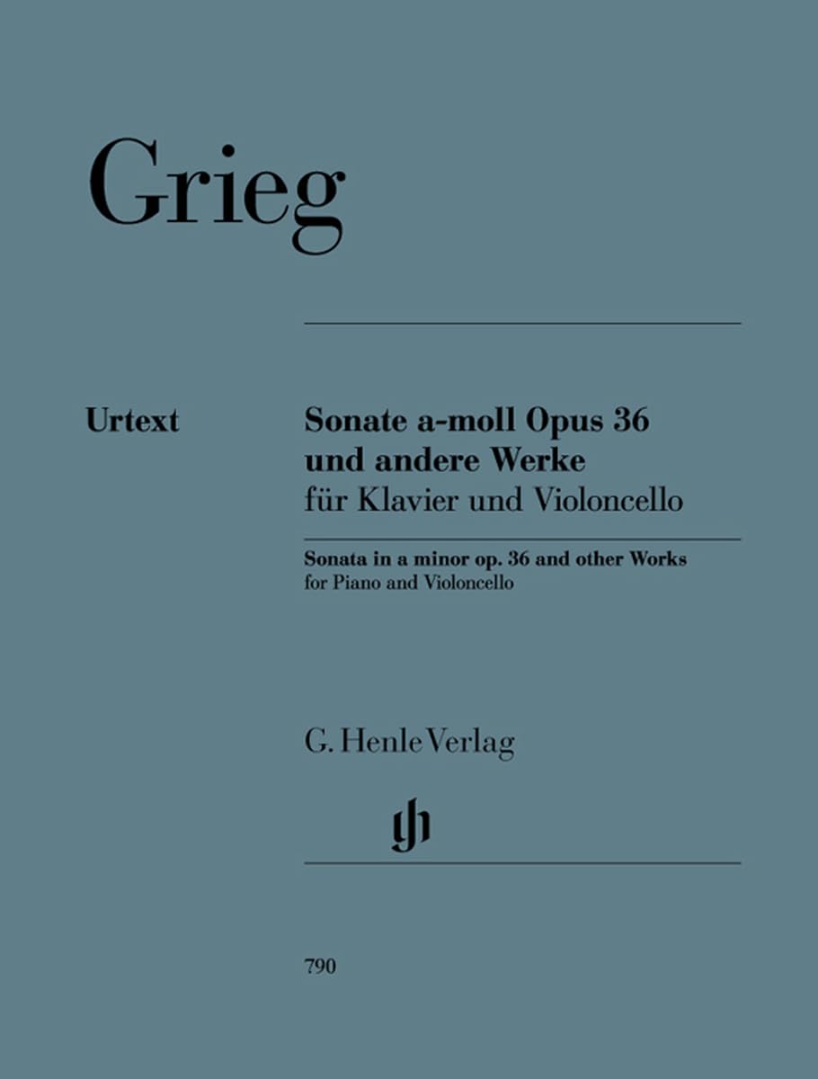 HENLE VERLAG GRIEG E. - SONATA A MINOR OP. 36 AND OTHER WORKS Klassische Noten Cello