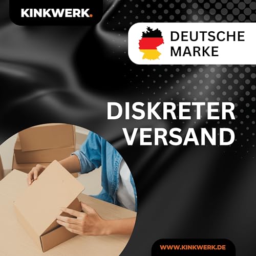 KINKWERK Breites Halsband mit Führungsleine | Breite Ausführung für Kontrolle für Mann & Frau | BDSM, Bondage