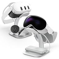 [Mano de obra premium]: soporte DR110, hecho de TPU de alta calidad, aluminio y mango de silicona para una durabilidad excepcional y una sujeción segura del Apple Vision Pro y Meta Quest 3 / Meta Quest 3S. [Tecnología Sliplock]: el mango de silicona ...