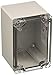 Hoffman Q1289PCDCC NEMA 4X J Box, Clear Screw Cover, Polycarbonate, 120 mm x 80 mm x 85 mm