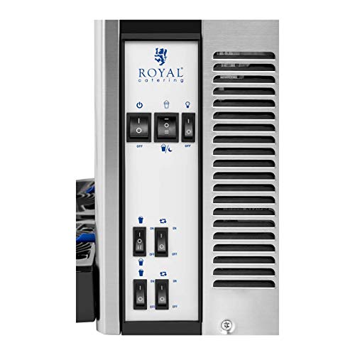 Royal Catering RCSL 2/10 Slush-Maschine 2 x 12 l LED 600 W Nachtmodus Slush Ice Maschine Slush Eis Maker – Bild 3