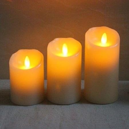 Amazon 炎がゆらゆら揺れる 本物そっくりなled キャンドル ライト Small ノーブランド品 ホーム キッチン