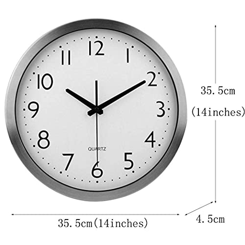 Horloge murale étanche à quartz précise pour un espace moderne sans bruit