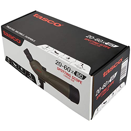 Tasco Spotting Scope 20-60x60 Zoom Eyepiece with Angled View and 60mm Objective Lens in Green TS20606045 - Thumbnail 6