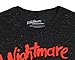 A Nightmare on Elm Street Men's Freddy Krueger Distressed T-Shirt Tee, X-Large Black
