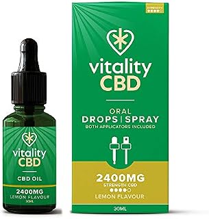Vitality CBD Oral Drops Spray 2400mg, Berry, 30ml
