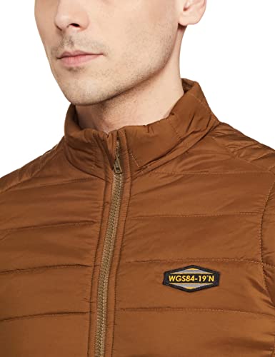 Image of Spykar Men's Polyester Standard Length A-Line Coat