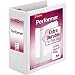 Cardinal Performer ClearVue Locking Slant-D Ring Binder, 4-Inch, White (19050)