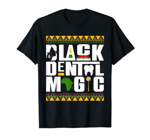 Asistente dental negro Mes de la historia negra Camiseta