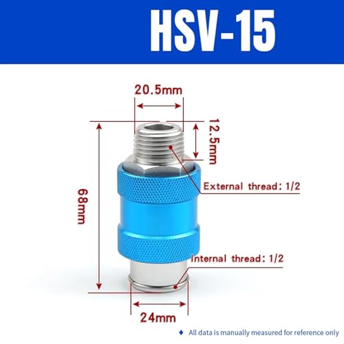 Vanne à tiroir pneumatique HSV-15 1/2 pour commande manuelle - 3