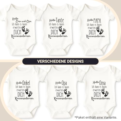 COZYINT [BODY Babybody zum schwangerschaft verkünden für Oma! - verkünden schwangerschaft | schwangerschaft ankündigung | wir sind schwanger verkünden!! (Oma)