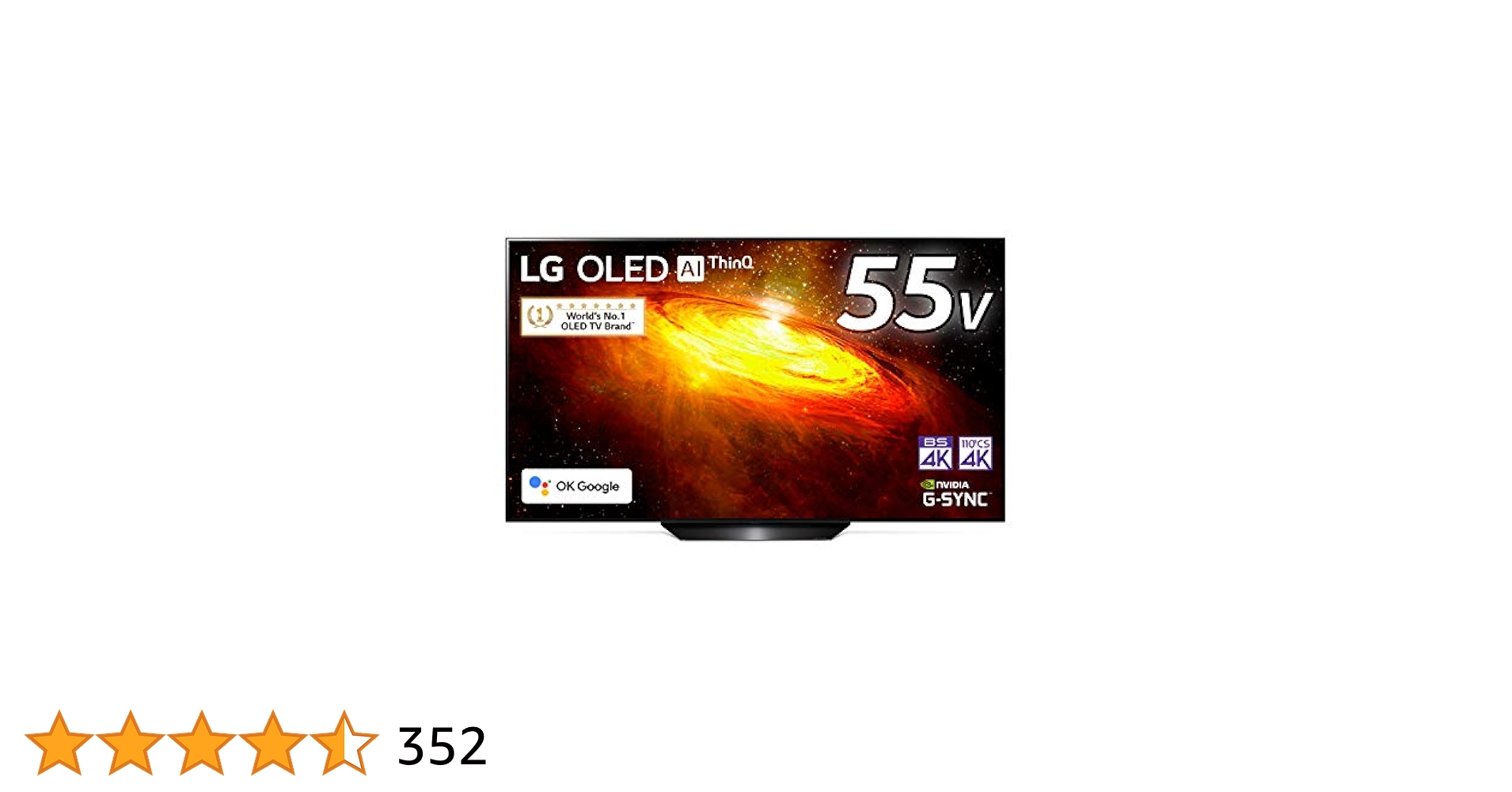 LG 有機EL 4K テレビ 55型 OLED55BXPJA Dolby Vision IQ とDolby Atmos®に対応した高画質・高音質な有機