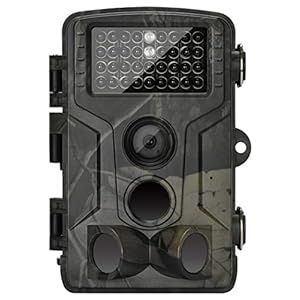 TCNEWCL Trail Camera 20MP 1080P HD Waterdicht, Wildlife Hunting Scouting Game Camera met 42Pcs IR LED Infrarood Night Vision Tot 80FT/25M, Surveillance Camera Brede Hoek 120° Detectie