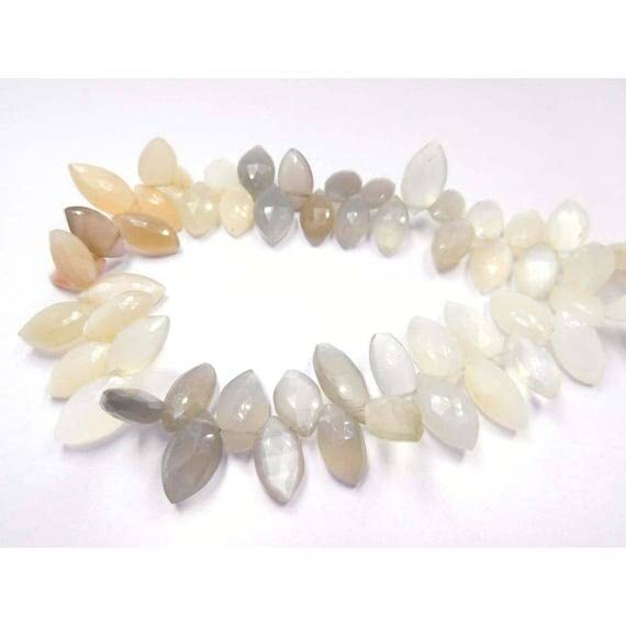 Marquise beads en pierre de lune naturelle pour animer vos ateliers de loisirs créatifs bohèmes
