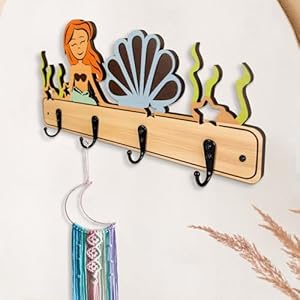 Woodencutekidsnurserytowelcoatrackcolorfulwallhooksmountwoodhook Urban Country Home Decor Wooden cute kids nursery towel coat rack colorful wall hooks mount wood hook urban country home decor