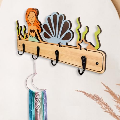 Woodencutekidsnurserytowelcoatrackcolorfulwallhooksmountwoodhook Urban Country Home Decor Wooden cute kids nursery towel coat rack colorful wall hooks mount wood hook urban country home decor